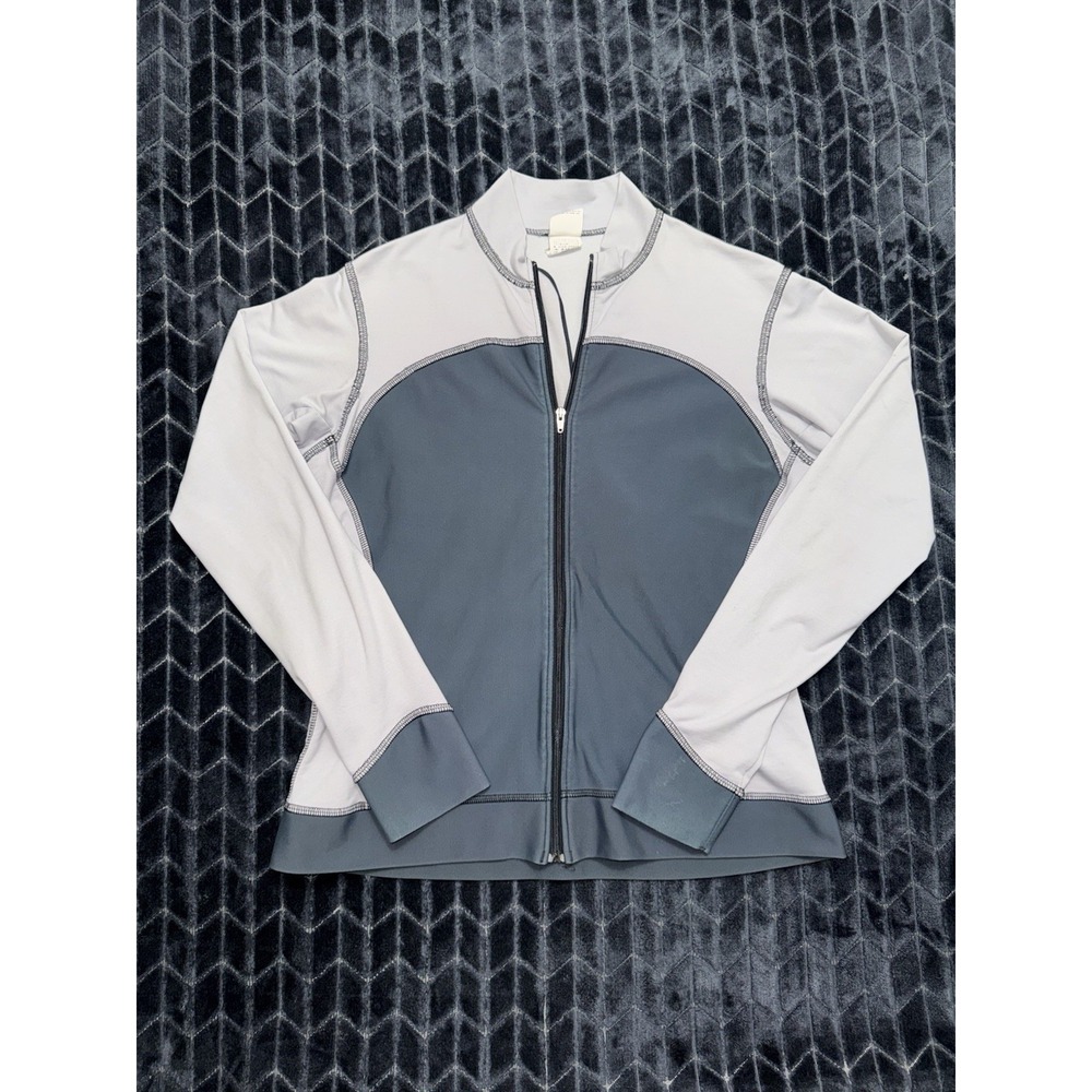 Patagonia Women's Wind Shield Top Gray Full Zip Track Made USA Size Large